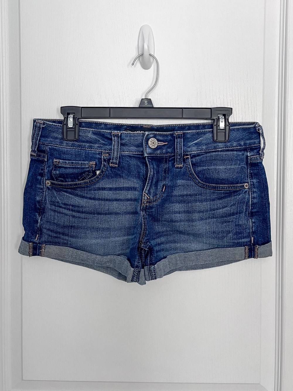 Express Denim Jean Shorts - Dark Wash